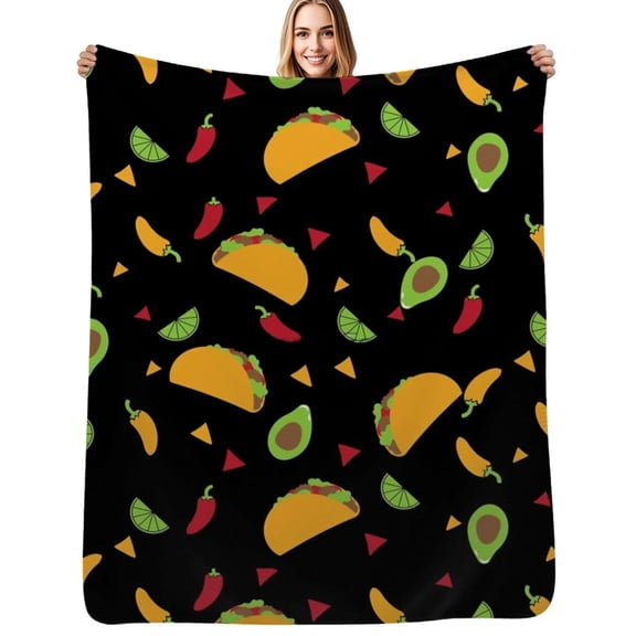 It’s Taco Tuesday Everyday! Soft Blanket Travel Bedding Throws Flannel Bedspread Sofa Bed Cover