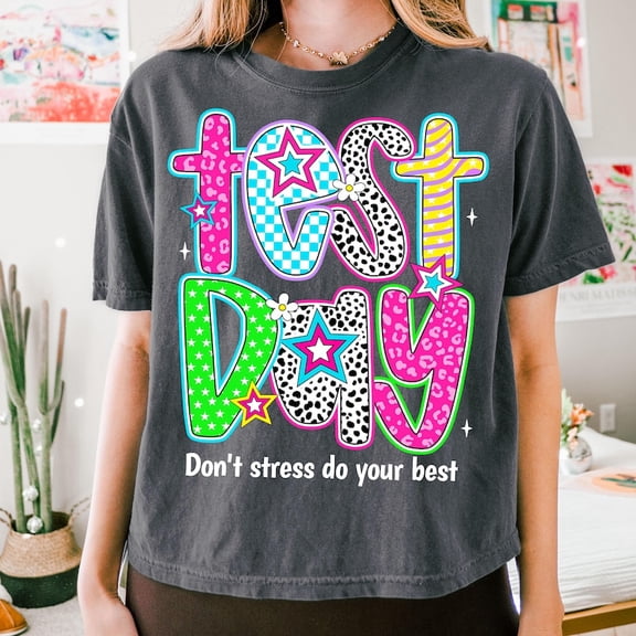 It’s Test Day T-Shirt, Test Day Shirt, Preppy Teacher Test Day Tee, Coquette Test Day Teacher Shirt, Rock the Test Tee, STAAR Test Shirt, Testing Day Tee