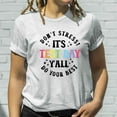 thumbnail image 1 of It's Test Day Y'all Shirt | Teacher Shirt | Gift for Teacher | Testing Shirt | Cute Teacher Shirt |Team Shirts |Test Day Shirt| Teacher Gift (Colors:Natural; Sizes:L;), 1 of 1