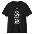thumbnail image 1 of It's The Most Wonderful Time For A Beer Cool Graphic Tee For Men And Women, Humorous Cotton Short Sleeves T-Shirt, 1 of 6