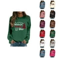 thumbnail image 1 of It's The Most Wonderful Time Of The Year Christmas Sweatshirts for Women Long Sleeve Crewneck Holiday Sweatshirt Pullover Top, 1 of 5
