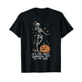 thumbnail image 1 of It's The Most Wonderful Time Of The Year Skeleton Halloween T-Shirt, 1 of 5