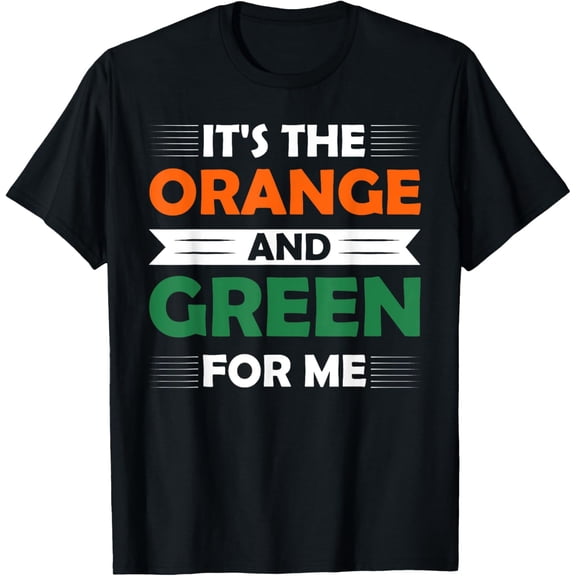It's The Orange and Green for me Black College Humorous HBCU T-ShirtMen and women, Black T-shirt, size: Extra large