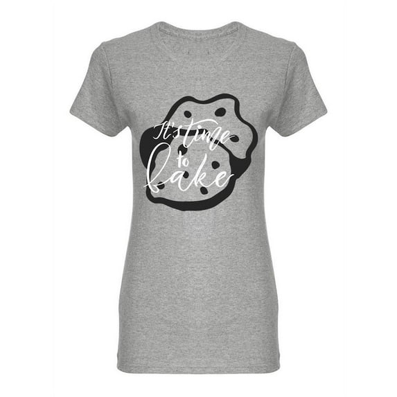 It's Time To Bake Design Shaped T-Shirt Women -Image by Shutterstock, Female Large