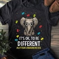 thumbnail image 1 of It's To Be Different Autism Awareness Elephant T-Shirt - Autism Shirt - Autism Awareness Shirt - Mother's Day - Father's Day, 1 of 2