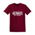 thumbnail image 1 of It's Tough Being A Genius But I Manage Offensive Sarcastic Premium T Shirt Adult Humor Funny Saying Graphic Tee For Xmas Pre Birthday Anniversary Gift Hilarious Novelty Tshirt, 1 of 5