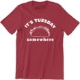 thumbnail image 1 of It's Tuesday Somewhere Taco Day Food Lover Men's Tee Shirt, 1 of 4