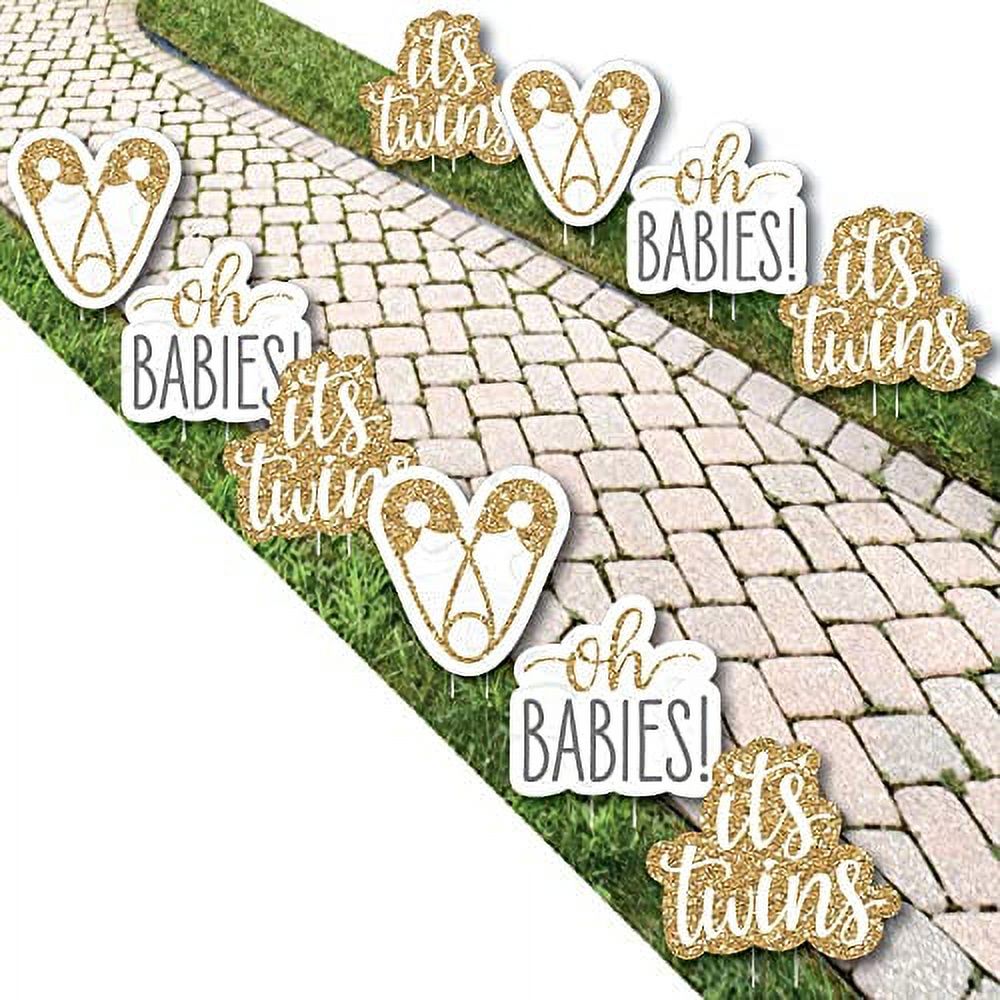 It's Twins Lawn Decorations Outdoor Twins Baby Shower Yard