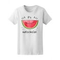 thumbnail image 1 of It's Watermelon Watercolor T-Shirt Women -Image by Shutterstock, Female XX-Large, 1 of 2