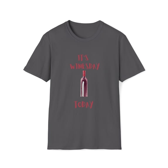 It's Winesday Today T-Shirt - Unisex Softstyle Tee