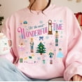thumbnail image 1 of It’s The Most Wonderful Time Of The Year Sweatshirt, Preppy Christmas Shirt, Holiday Vibes Apparel, Nutcracker Shirt, Christmas Tree Graphic, Pink Christmas Sweater, 1 of 5