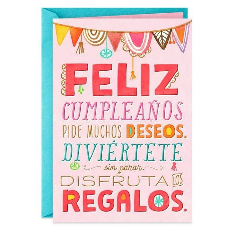 It’s Your Day Spanish-Language Birthday Card - Walmart.com
