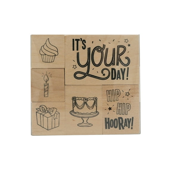 It's Your Day Wood Stamp Set by Recollections™