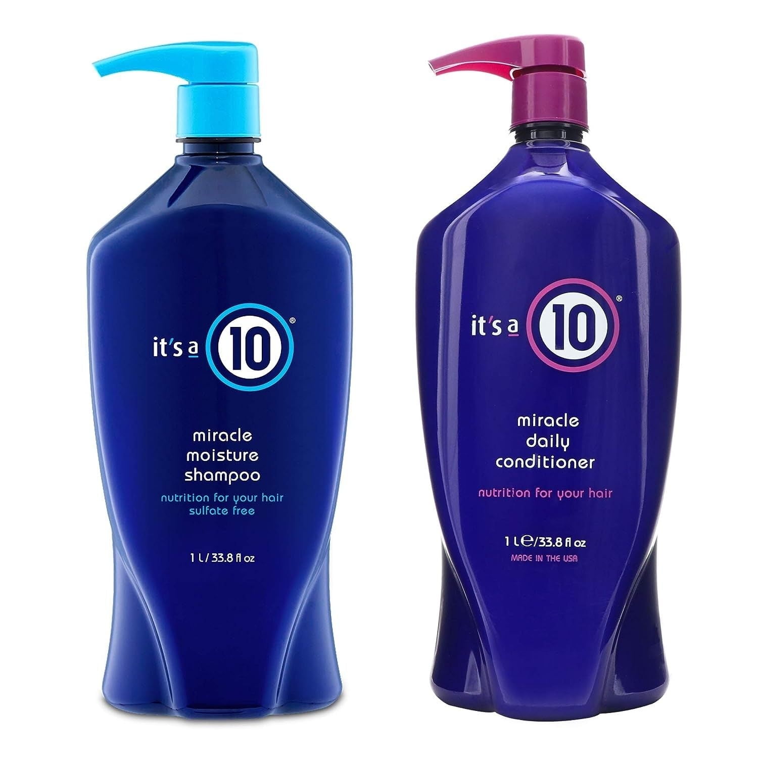 It s a 10 Miracle Moisture Sulfate Free Shampoo Miracle Daily Conditioner Set 33.8 oz Each