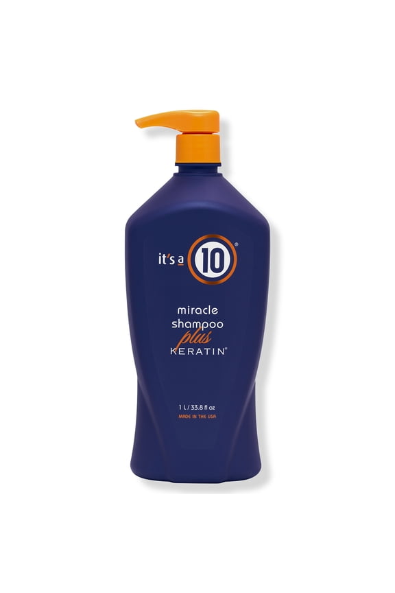 Miracle Shampoo Plus Keratin 33.8 Oz, Sulfate Free