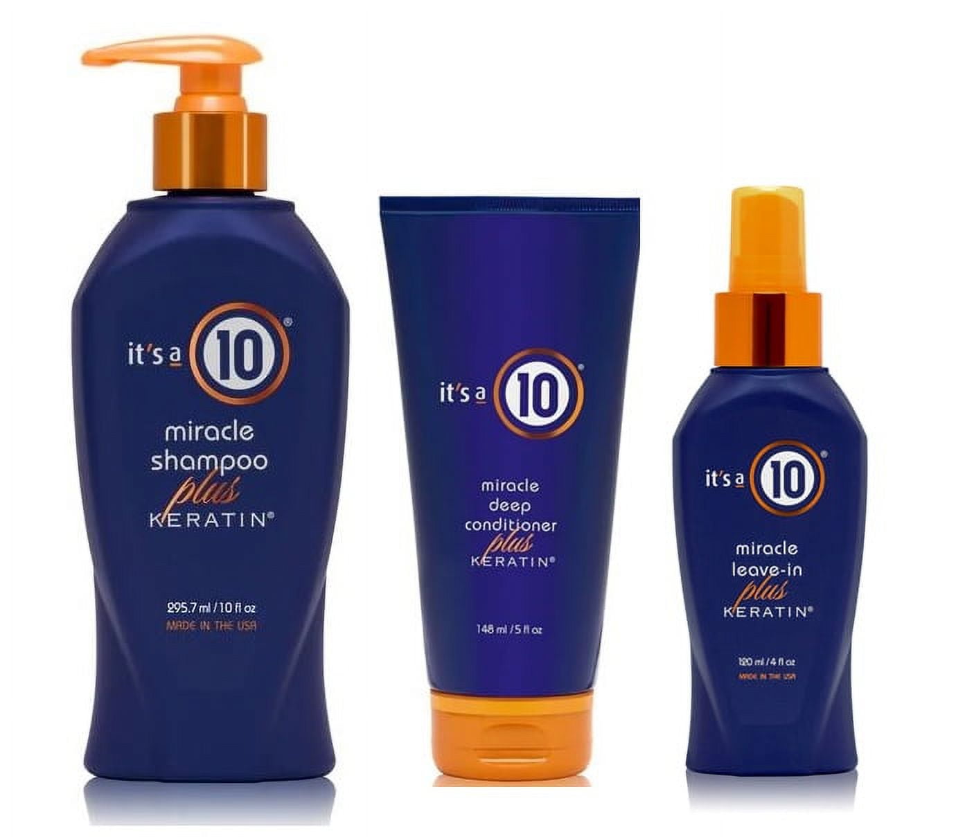 It's A 10 Miracle Moisture Shampoo, Conditioner & Leave-In 10 oz Trio