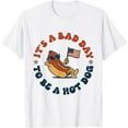 thumbnail image 1 of It's a Bad Day to Be a Hot Dog Funny 4th of July T-Shirt , White, 1 of 9