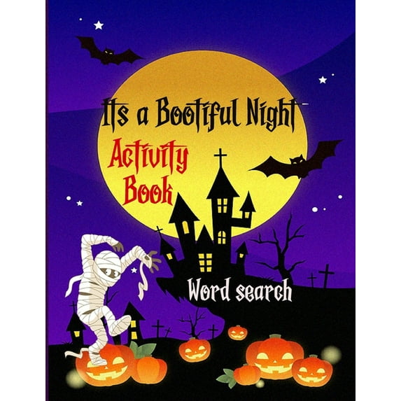 It's a Bootiful Night: Halloween Word Search Large Print Puzzle Book Fun For Adults, (Paperback)
