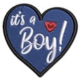 thumbnail image 1 of It's a Boy Baby Shower Applique Multi-Color Embroidered Hook & Loop Patch - 3 Inch Medium, 1 of 5