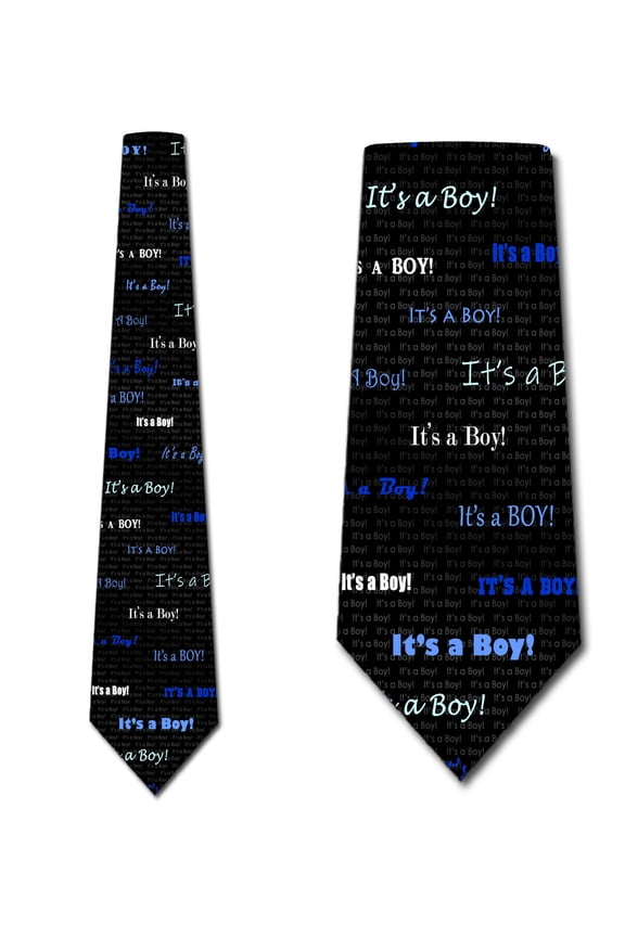 It's a Boy! - Gender Reveal Necktie Mens Tie by Three Rooker