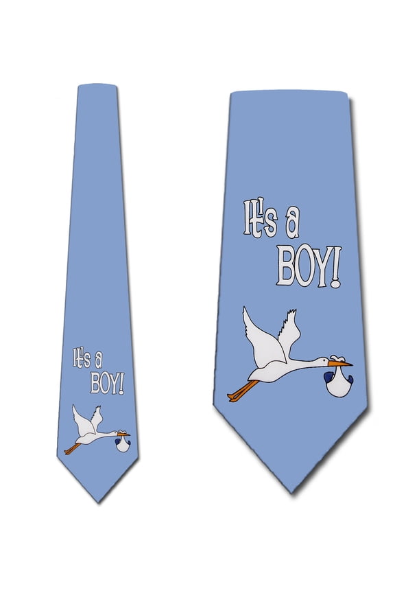 It's a Boy!- Stork Delivery Necktie Mens Tie