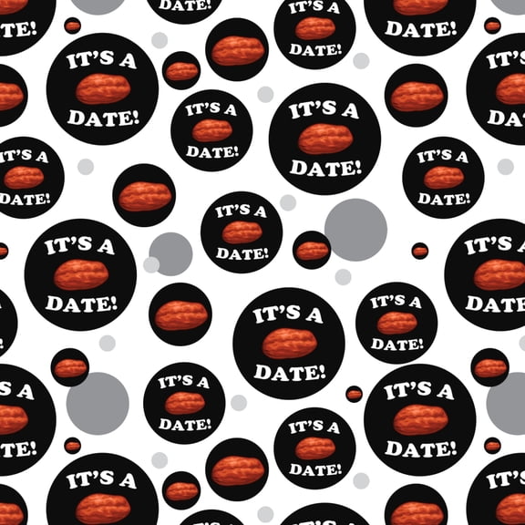 It's a Date Funny Humor Premium Gift Wrap Wrapping Paper Roll