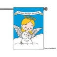 thumbnail image 1 of It's a Girl Angel GARDEN HOUSE BANNER/FLAG 28"X40" SLEEVED PARTYFLAG, 1 of 1