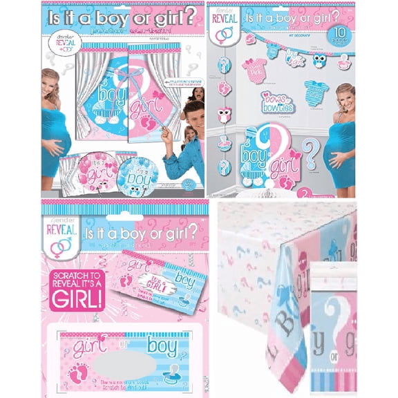 "It's a Girl" Gender Reveal All in one Decorations and Reveal Bundle