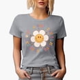 thumbnail image 1 of It's a Good Day to Have a Good Day, Retro Flower Art Merch Gift, Heather Grey T-Shirt, Large, 1 of 5