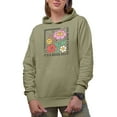 thumbnail image 1 of It's a Good Day to Have a Good Day with Retro Smiling Faces Art Merch Gift, Sand Hooded Sweatshirt or Hoodie, Large, 1 of 5