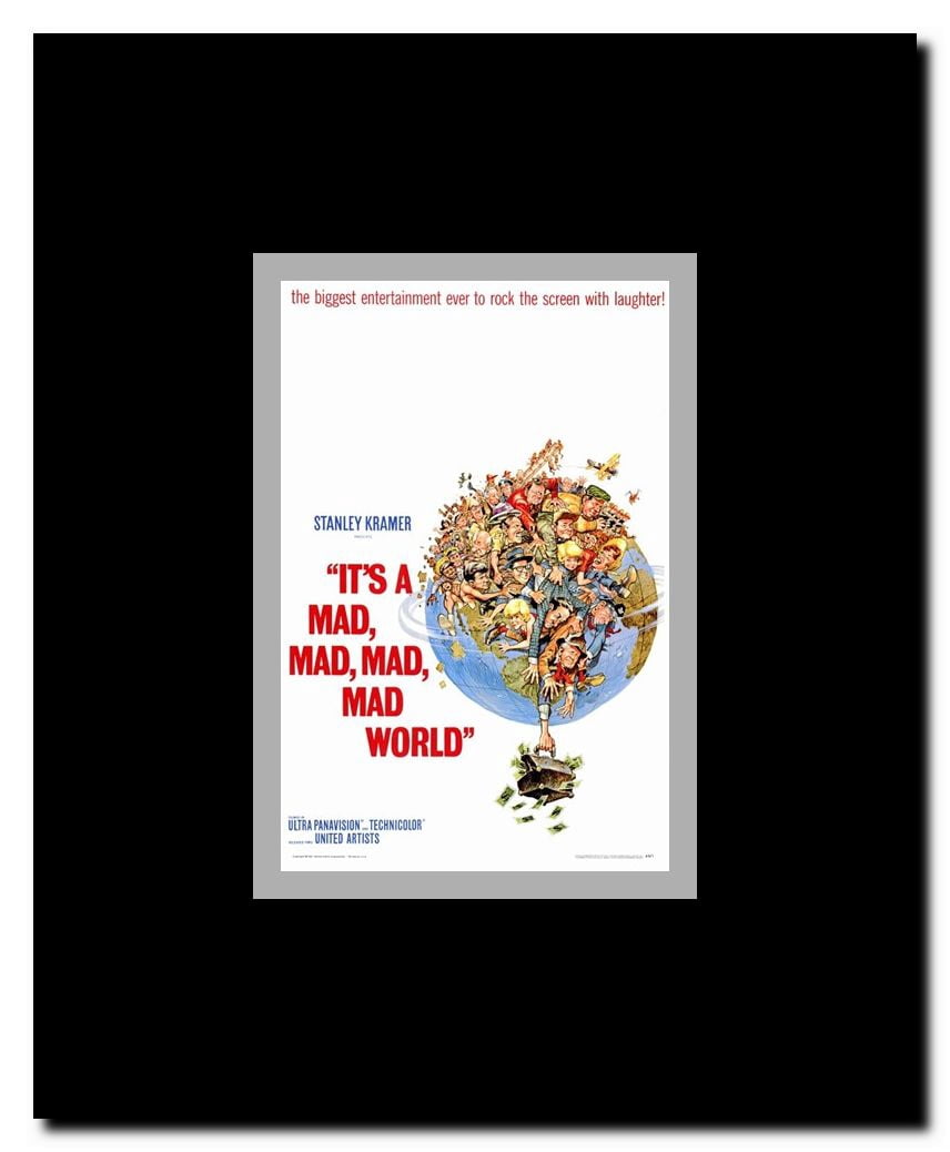 It's a Mad Mad Mad Mad World Framed Movie Poster