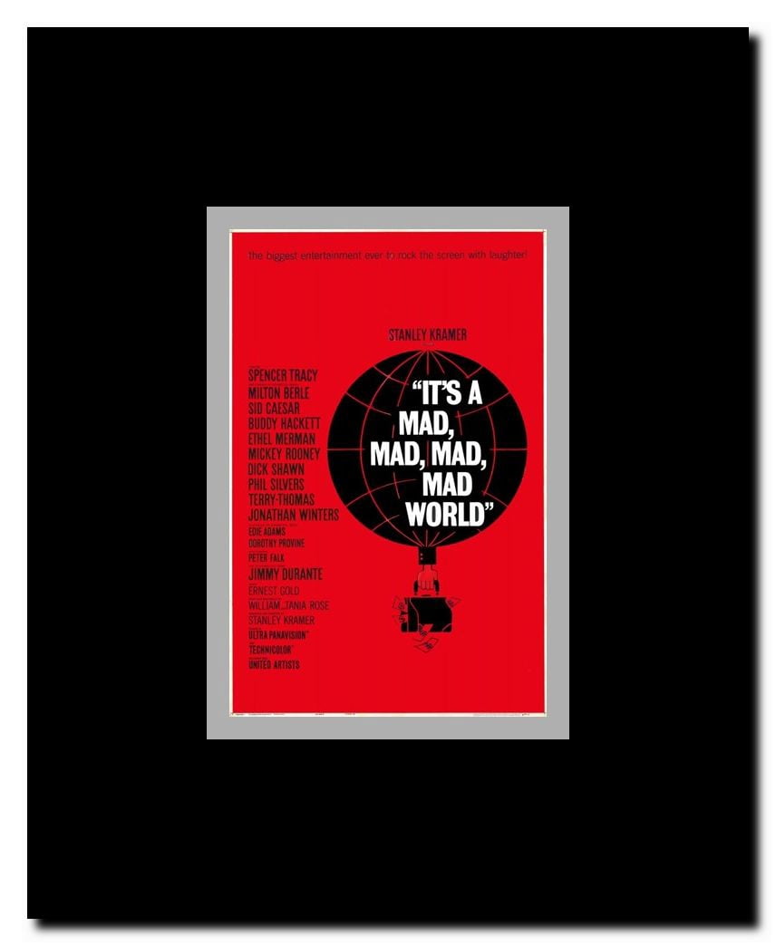 It's a Mad Mad Mad Mad World Framed Movie Poster