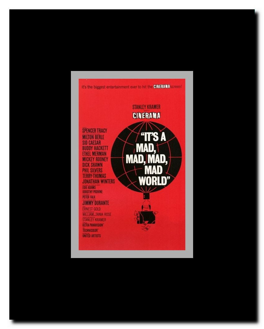 It's a Mad Mad Mad Mad World Framed Movie Poster