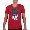 thumbnail image 1 of It's a Philly Thing Funny V-Neck T-shirt Philadelphia Championship City of Brotherly Love Football League Fan Tee, 1 of 7