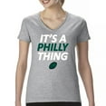 thumbnail image 1 of It's a Philly Thing Funny Women's V-Neck T-shirt Philadelphia Birds Fan Champions City of Brotherly Love Football Fly Tee, 1 of 7