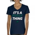 thumbnail image 1 of It's a Philly Thing Funny Women's V-Neck T-shirt Philadelphia Birds Fan Champions City of Brotherly Love Football Fly Tee, 1 of 7