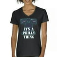 thumbnail image 1 of It's a Philly Thing Funny Women's V-Neck T-shirt Philadelphia Championship City of Brotherly Love Football League Fan Tee, 1 of 7