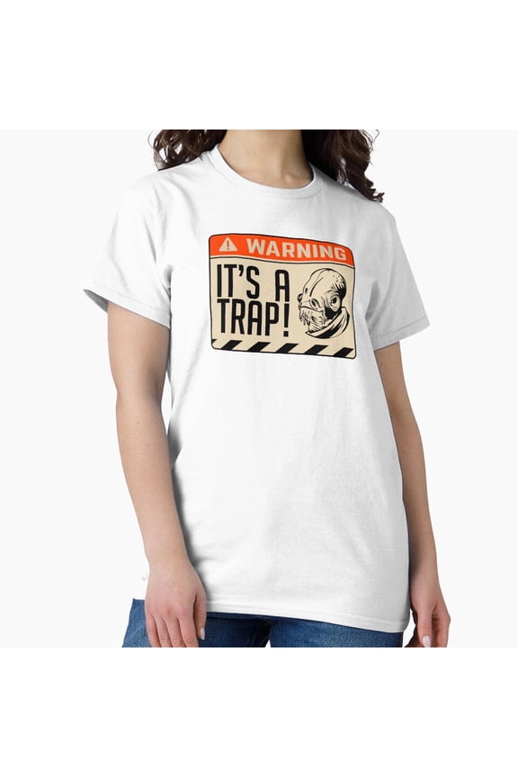 It's a Trap Admiral Ackbar Iconic Phrase Emergency Alert Vector T-Shirt