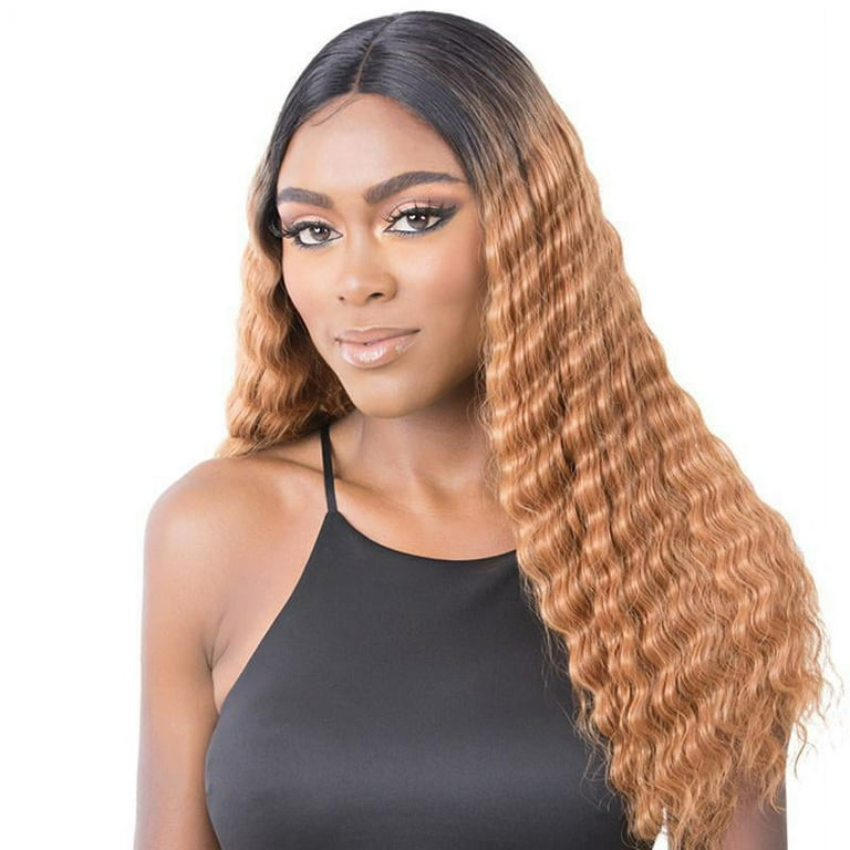 It s a Wig Synthetic Lace Front Wig HD LACE CRIMPED HAIR 3 P1B 30