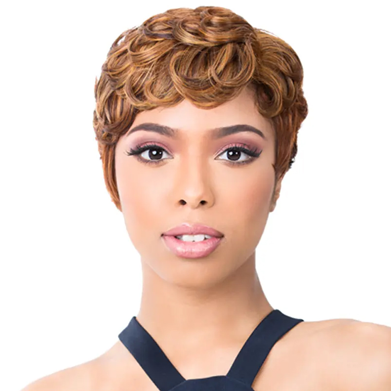 It's a Wig Synthetic Wig PIN CURL 202 (ColorN. GREY)