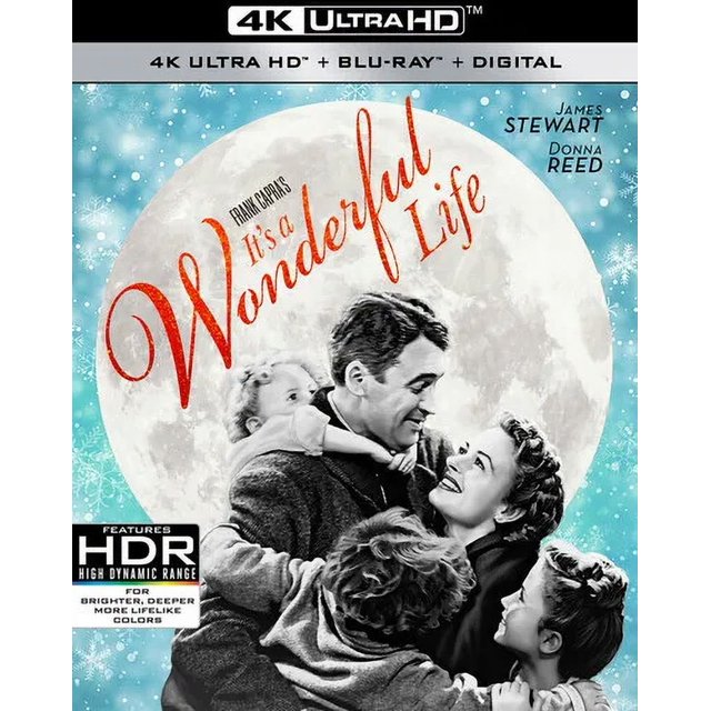 It's a Wonderful Life [New 4K UHD BluuRay] With BluuRay, 4K Mastering