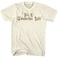 thumbnail image 1 of It's a Wonderful Life Title Treatment Natural T-Shirt, 1 of 2