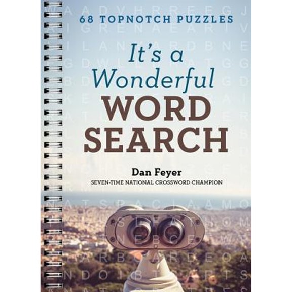 Pre-Owned It's a Wonderful Word Search: 68 Topnotch Puzzles, (Spiral-Bound)