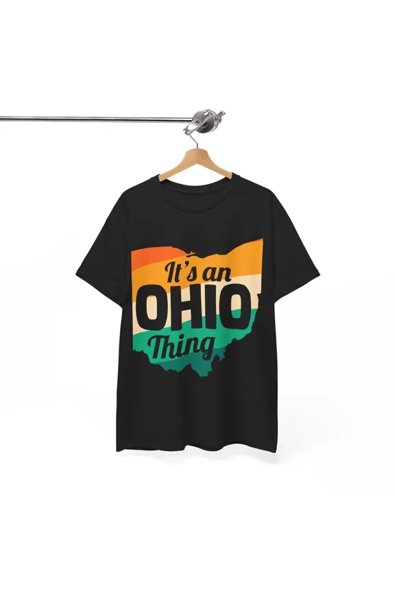 It's an Ohio Thing Retro State Outline Midwest Hometown Pride Unisex T-Shirt, S-5XL