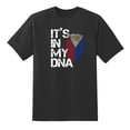 thumbnail image 1 of It's in My DNA Fingerprint Philippines Flag Funny Mens Graphic T Shirts for Men, Women Black,XL, 1 of 1