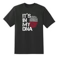 thumbnail image 1 of It's in My DNA Fingerprint Poland Flag Graphic Funny T Shirt Black,XL, 1 of 1