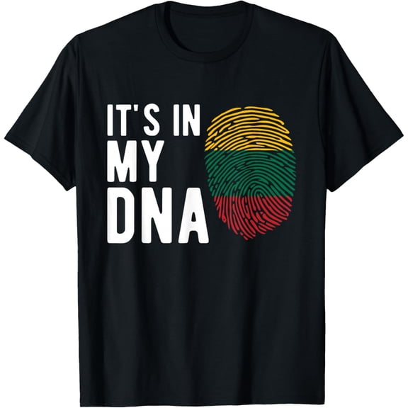 It's in my DNA Lithuania Flag Lithuanian Gift T-Shirt