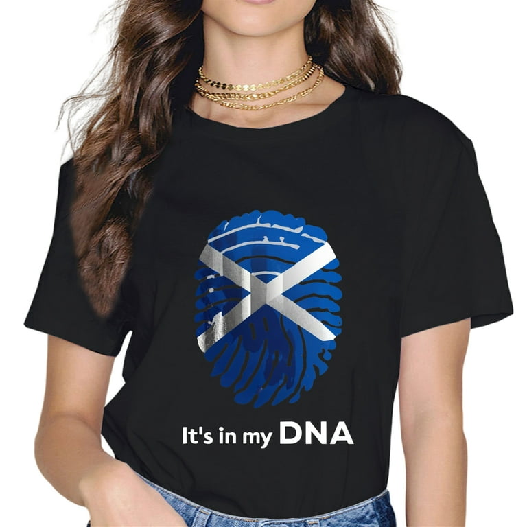 Scotland It's In My Dna Scottish Flag T-Shirt Scotland It's In My Dna Scottish Flag T-Shirt