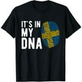thumbnail image 1 of It's in my DNA Sweden Flag Swedish Gift T-Shirt, 1 of 4