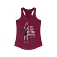 thumbnail image 1 of It's just getting Started Clark basketball fan Women's Ideal Racerback Tank, 1 of 2